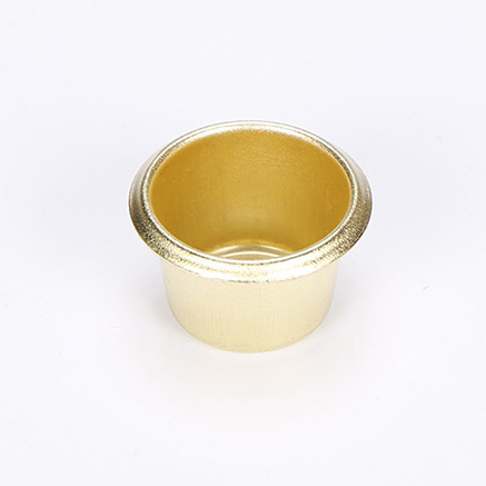 供應(yīng)青銅鎳色燭臺配件，小蠟燭杯23*18*0.5mm